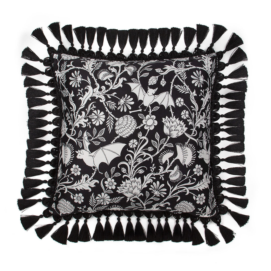 Elysian Fields Velvet Throw Pillow