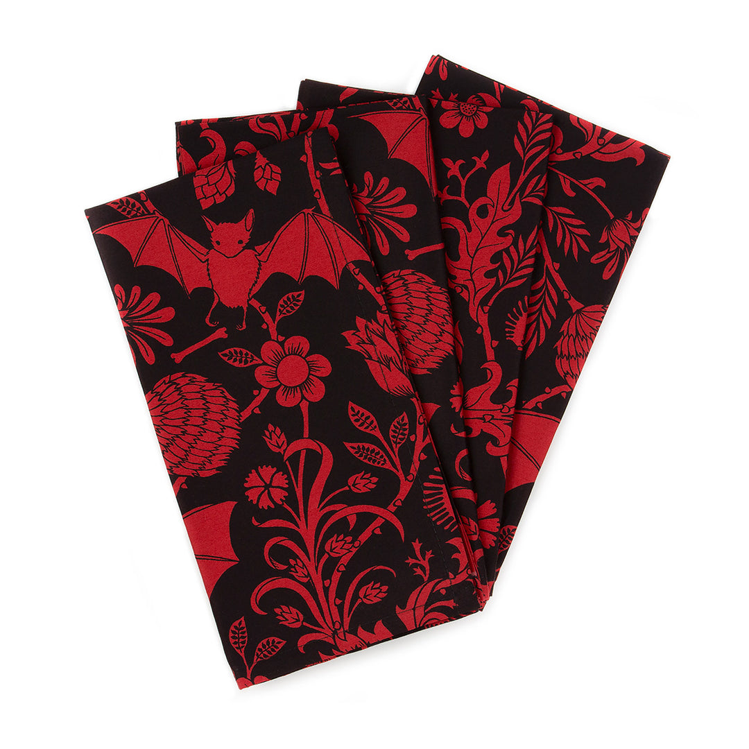 Scarlet Bat Dinner Napkins