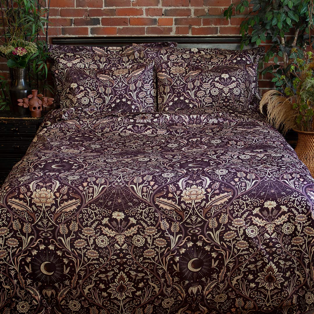 Night Garden Comforter - Plum