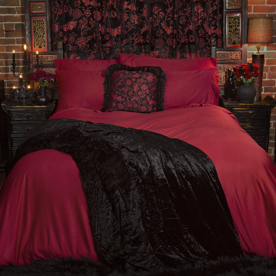 Scarlet Red Bamboo Sheets