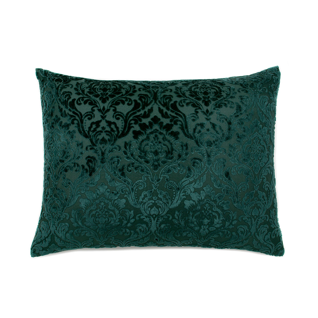 Damask Velvet Pillowcases - Emerald