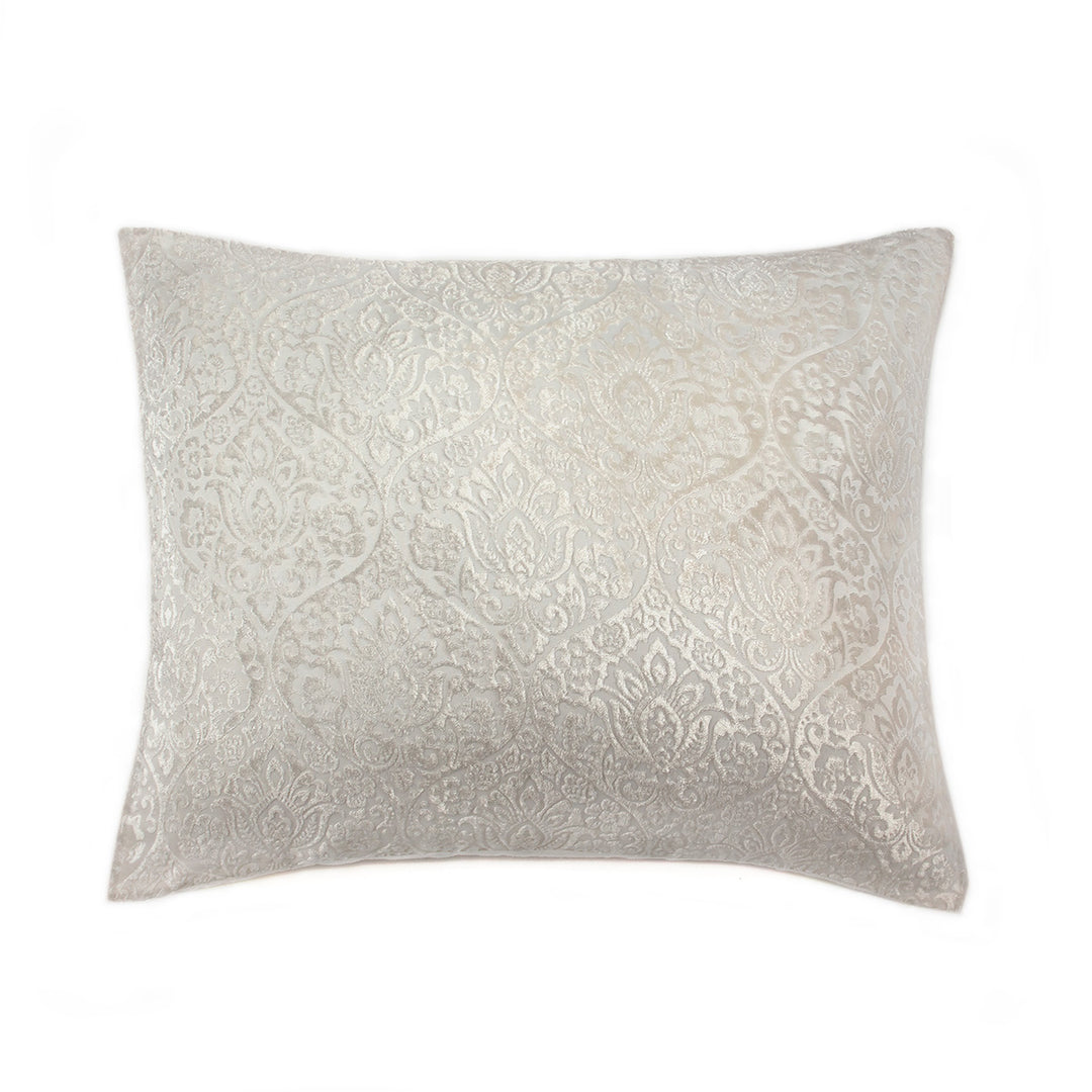 Damask Velvet Pillowcases - Ivory