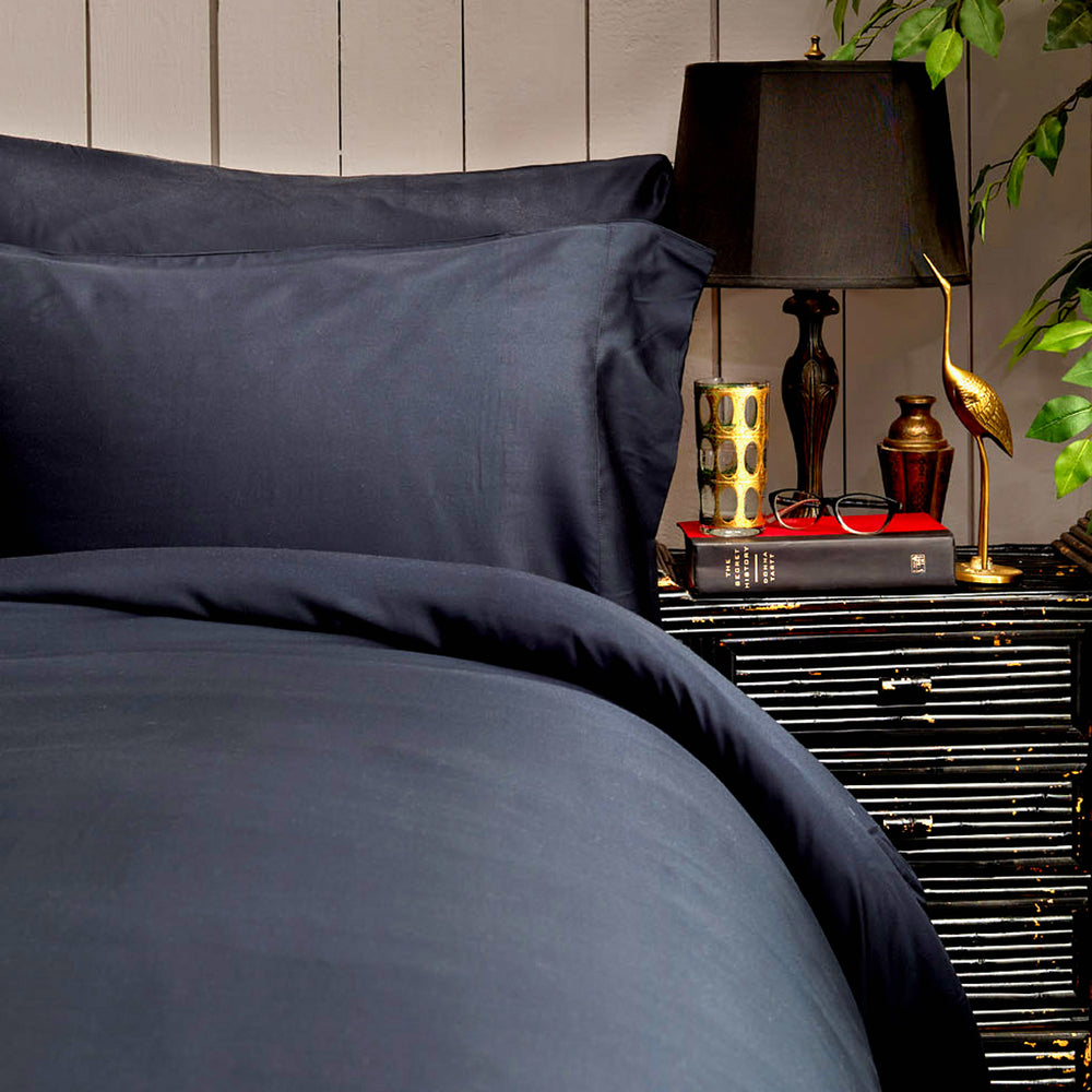 Black Bamboo Bedding, Pillowcase side table