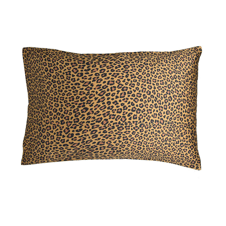 Wild Side Leopard Pillow Cases and Shams - Gold