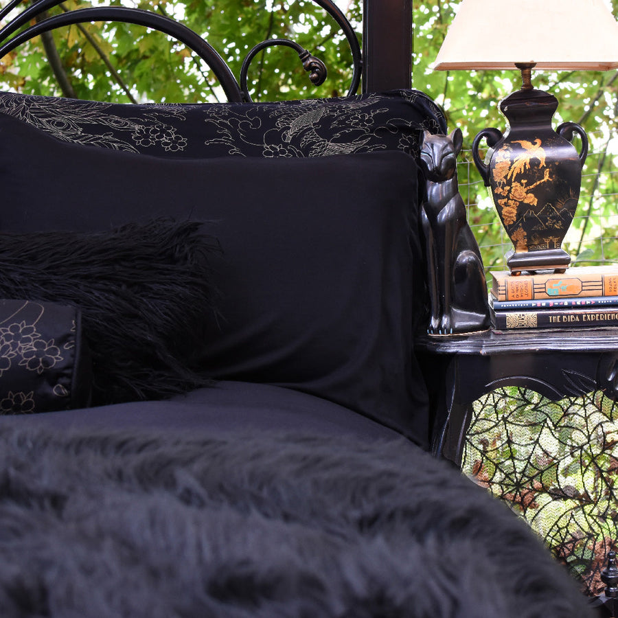 Black Pillowcase, Bamboo Bedding